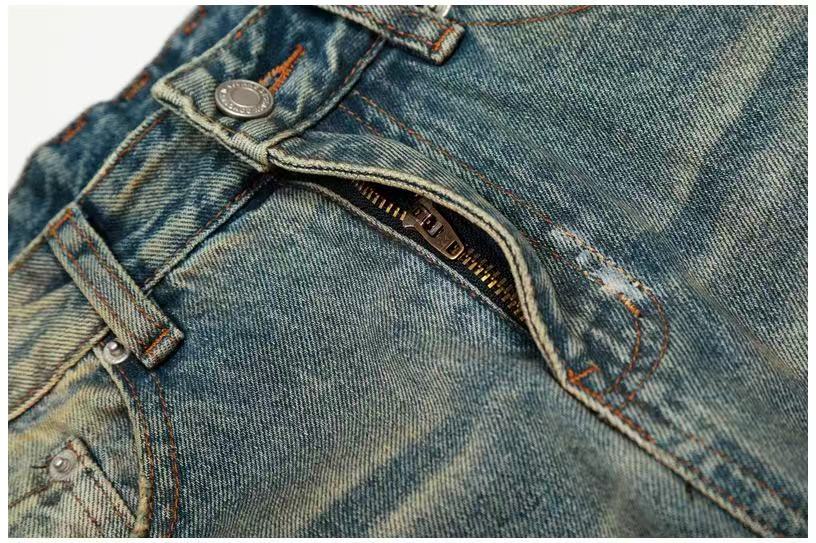 Vintage Splash-Paint Baggy Jeans