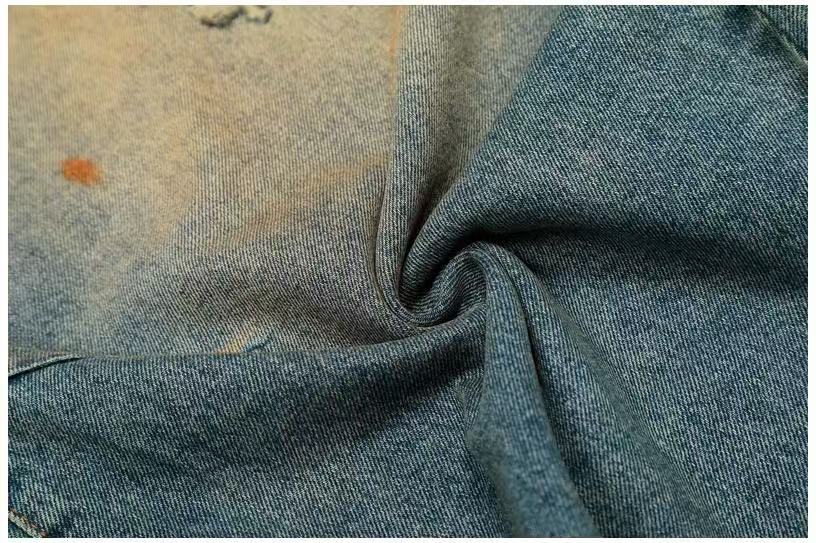Vintage Splash-Paint Baggy Jeans