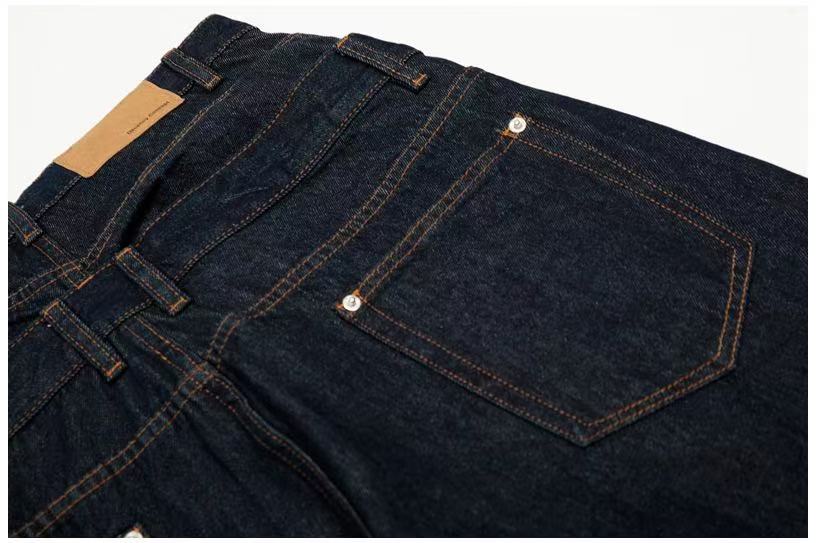 Double Waist Rivet Baggy Jeans