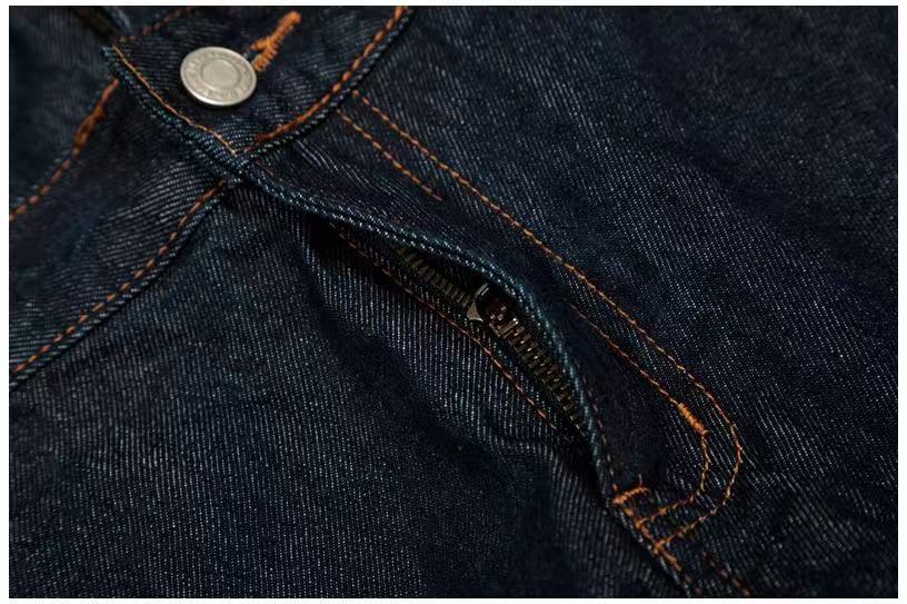 Double Waist Rivet Baggy Jeans