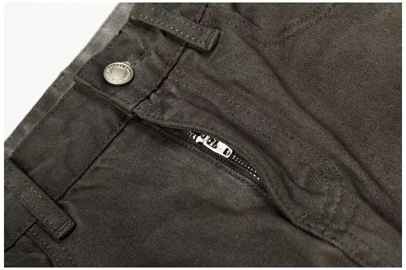Mud-Wash Gradient Baggy Jeans