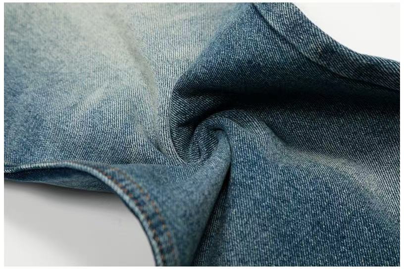 Whisker Faded Wash Wide-Leg Jeans