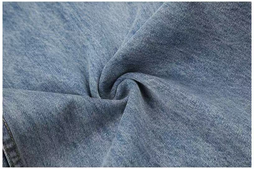 Multi-Button Layered Waist Acid Wash Wide-Leg Jeans