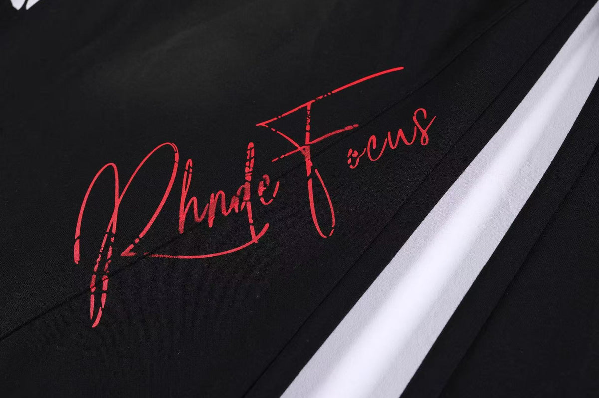 Graffiti Print Oversized Baggy Drawstring Wide-Leg Sweatpants