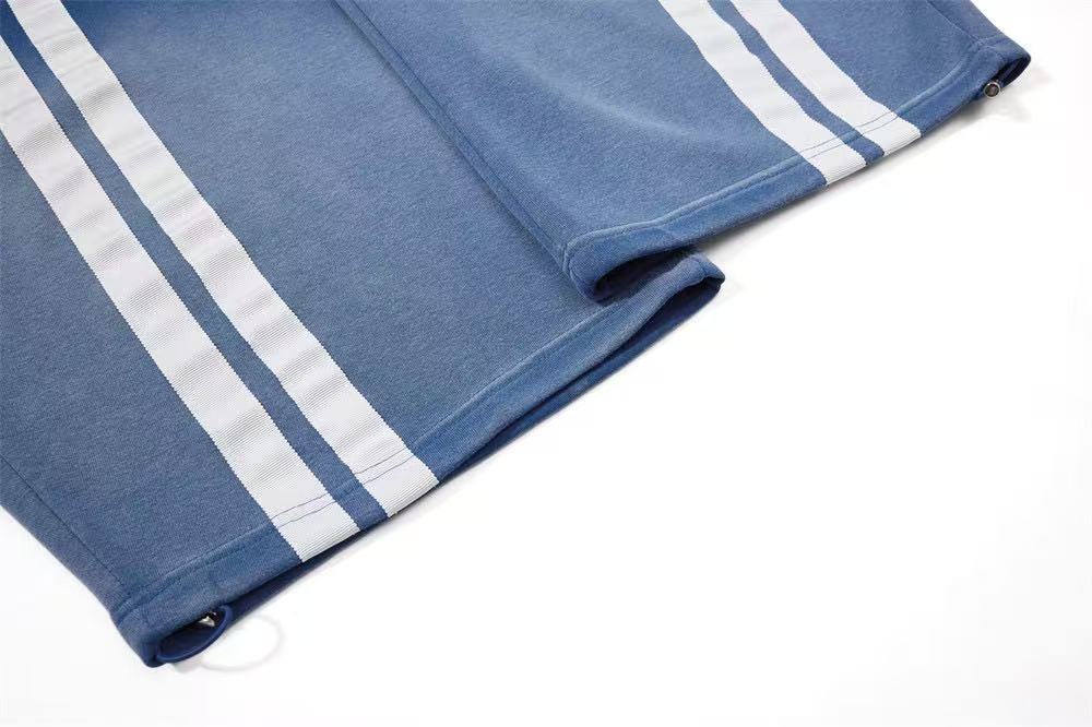 Vintage Faded Soccer Badge Print Wide-Leg Baggy Sweatpants