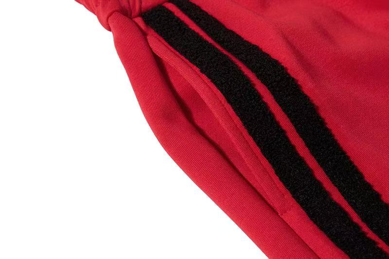 Chenille Star & Side Stripes Wide-Leg Sweatpants