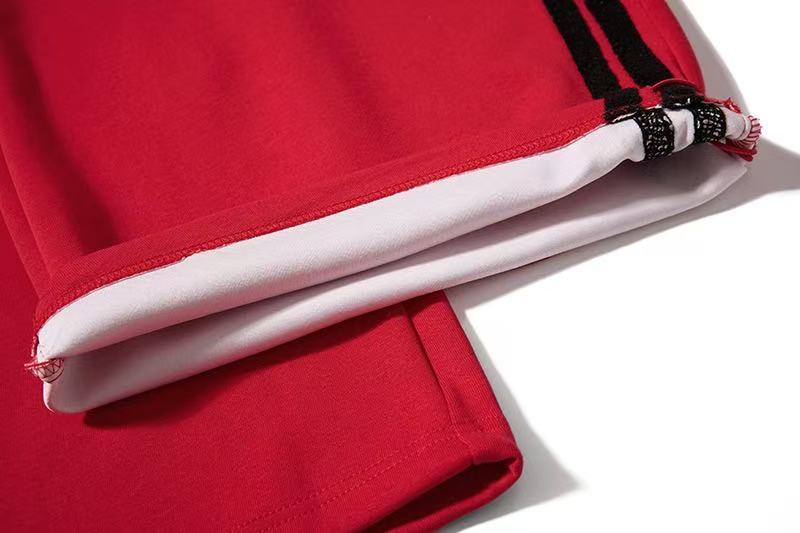 Chenille Star & Side Stripes Wide-Leg Sweatpants
