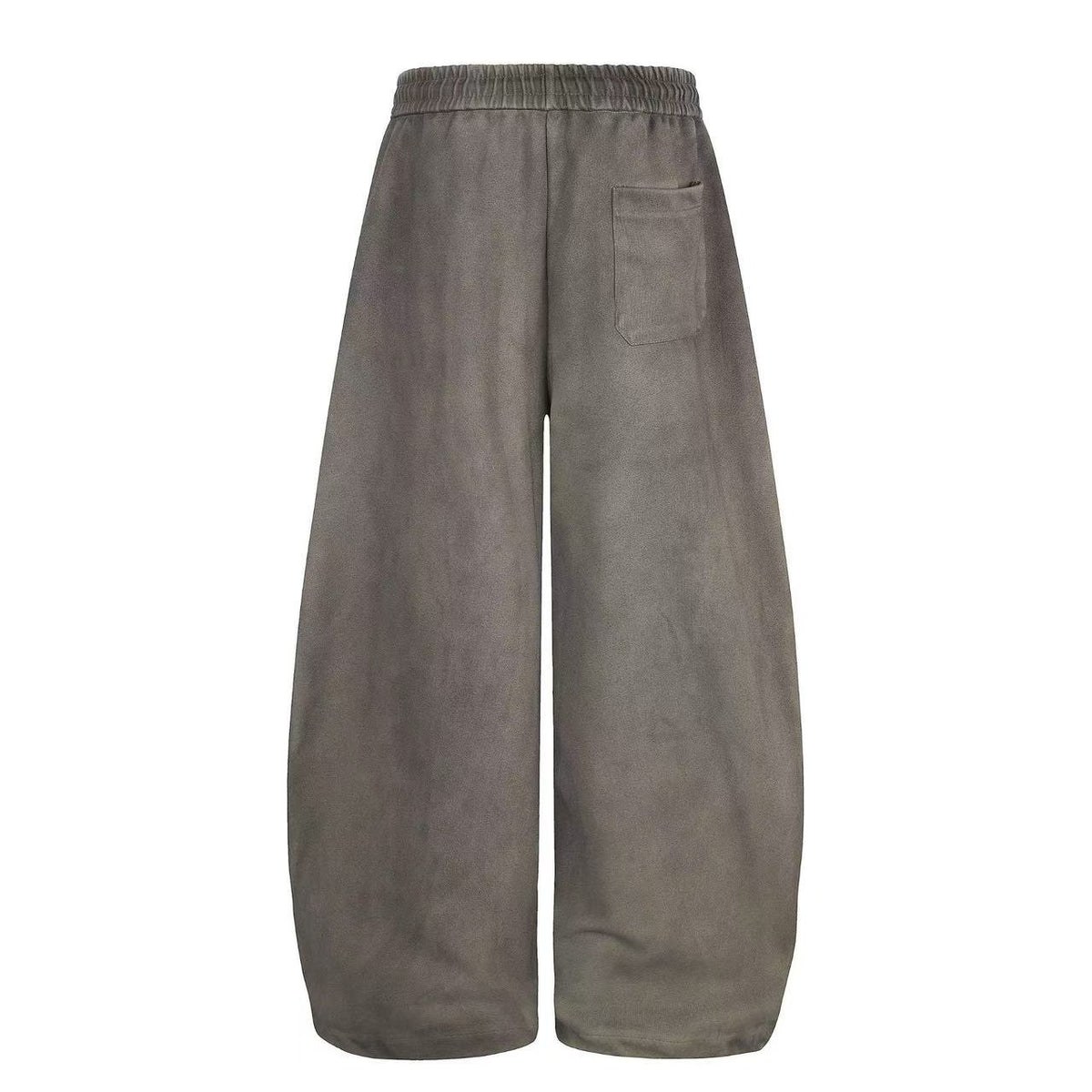 Wash Grunge Brush Letter Print Wide-Leg Sweatpants