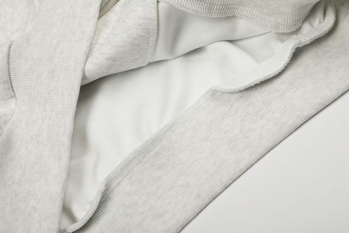 Cross & Fleur-de-lis Patch Full Zip Hoodie