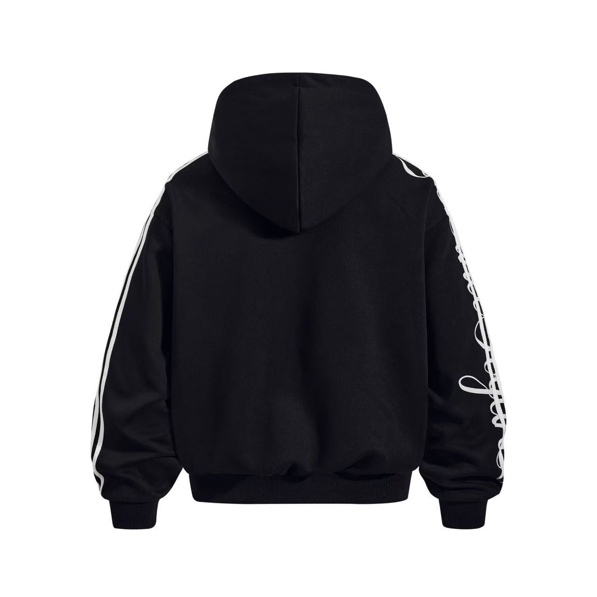 (Pre-Sell) 3-Striped Sleeve Graffiti 23 Crest Print Zip Up Hoodie