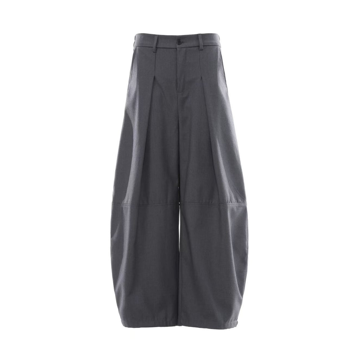 Pleated Balloon Wide-Leg Baggy Suit Pants