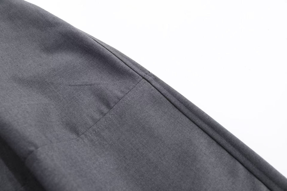 Pleated Balloon Wide-Leg Baggy Suit Pants