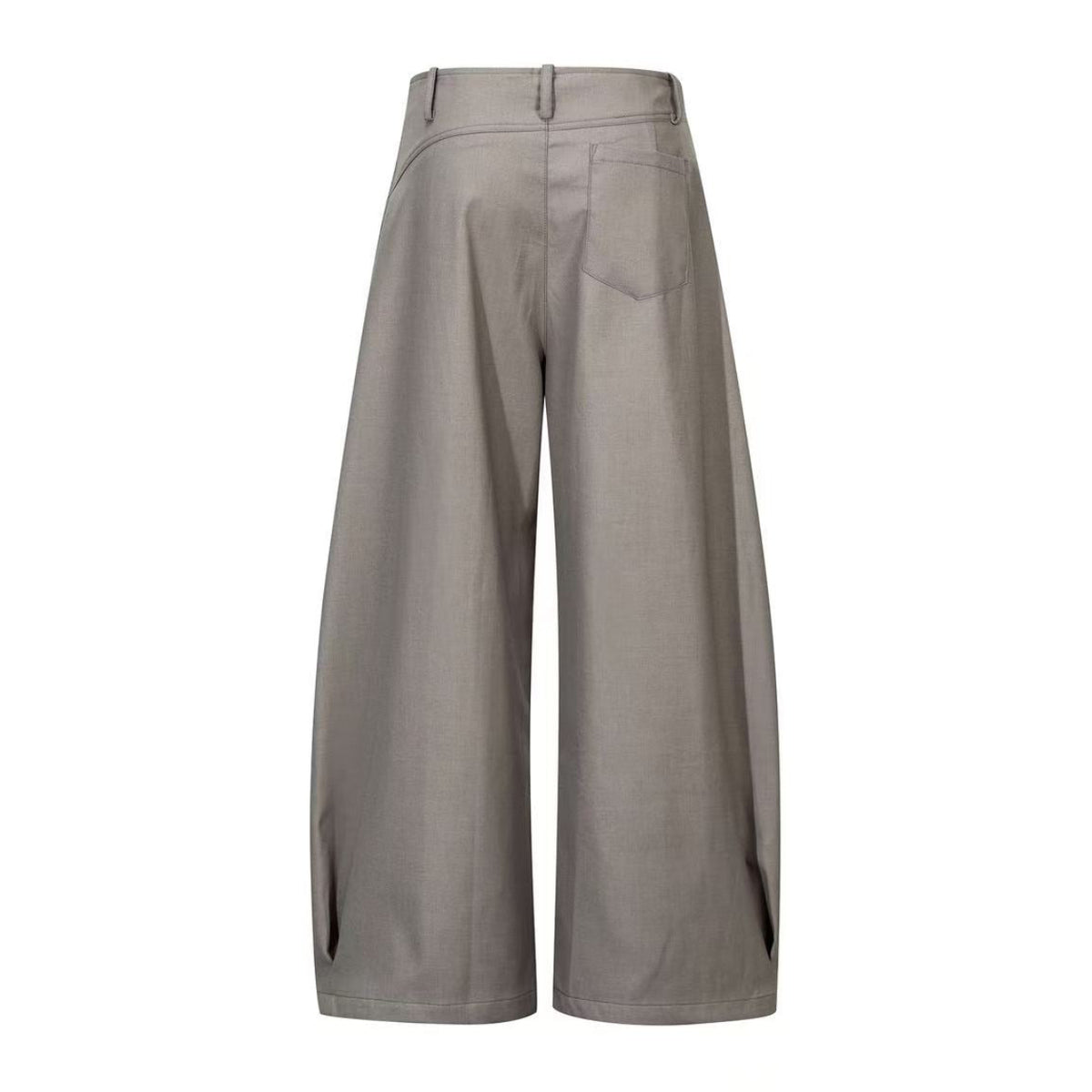 High Waist Pleated Wide-Leg Suit Pants