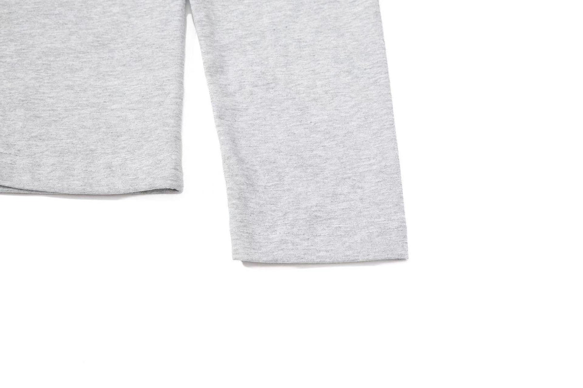 Cropped Mock Neck Cursive Script Print Long Sleeve