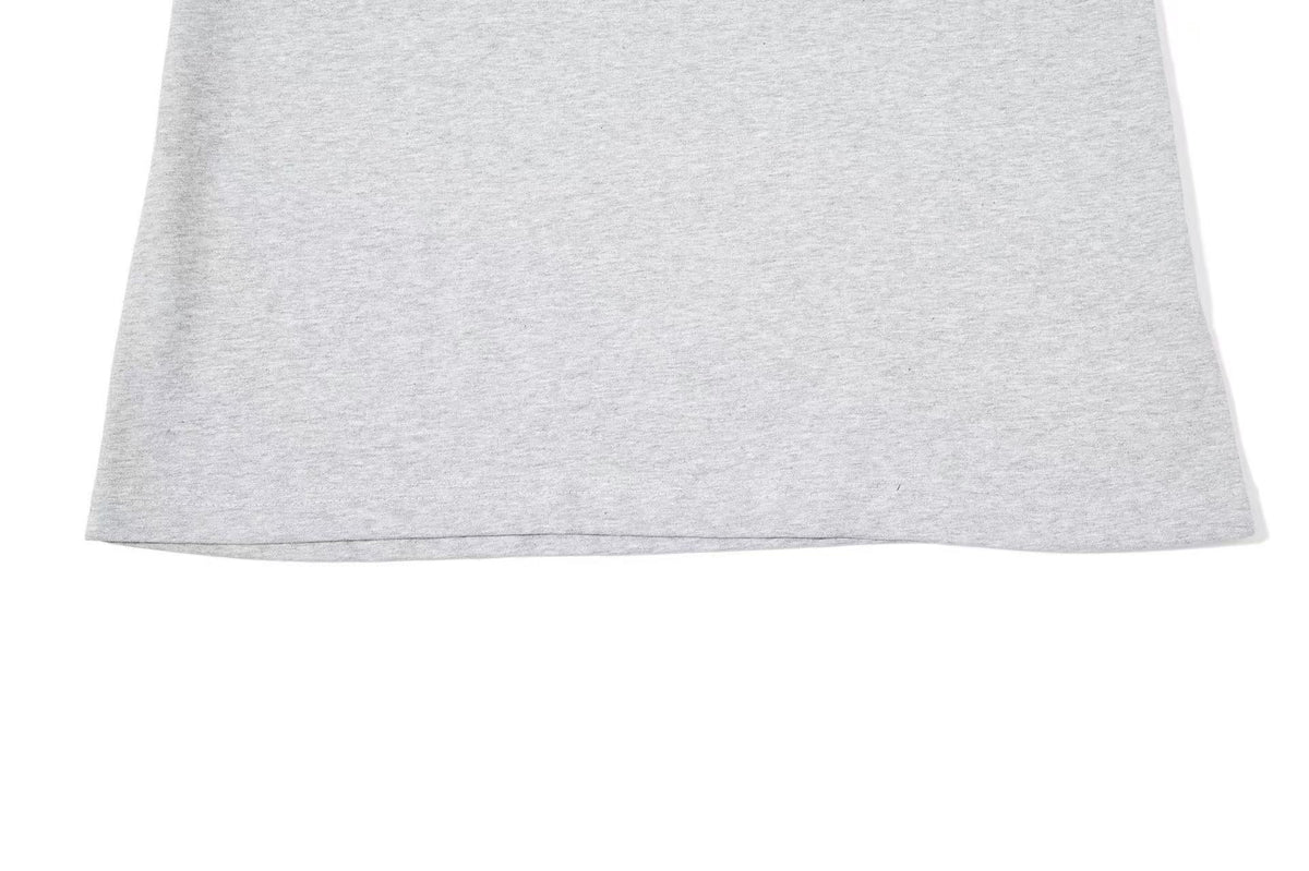 Cropped Mock Neck Cursive Script Print Long Sleeve