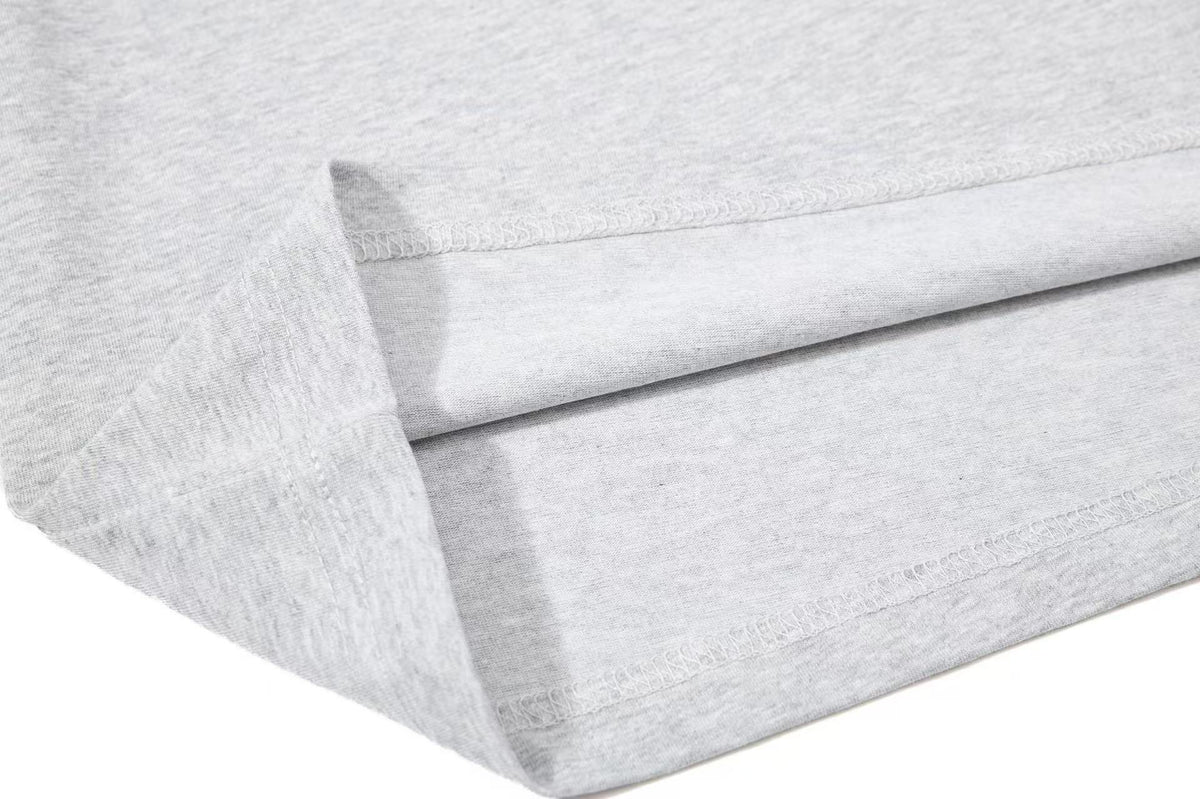Cropped Mock Neck Cursive Script Print Long Sleeve