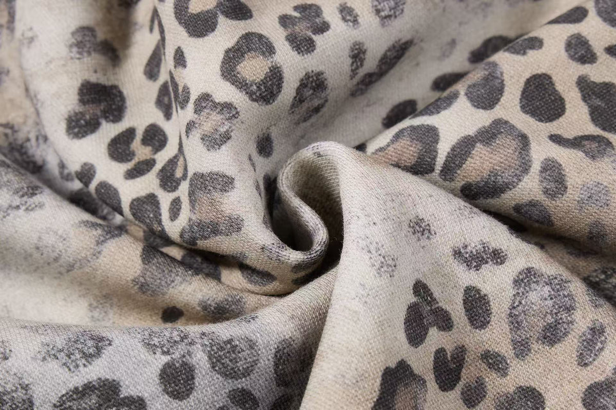 Cropped Vintage Leopard Tiger Embroidery Striped Sleeve Hooded Jacket