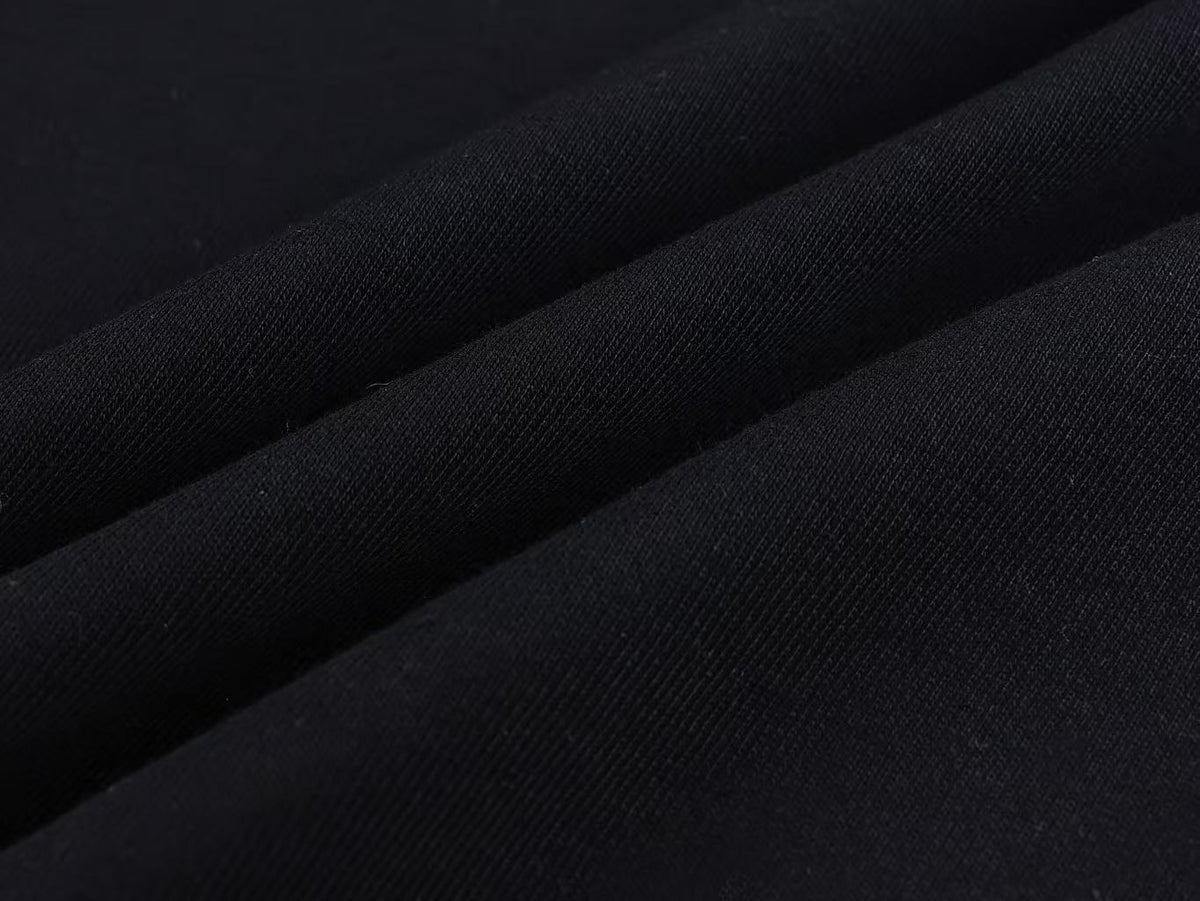 Unisex Washed Barcode Print Side Striped Wide Leg Sweatpants