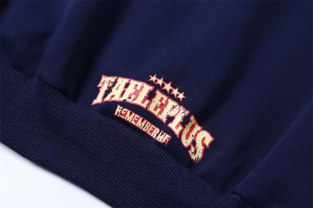 Vintage Crest Logo Splatter Paint Full Zip Hoodie