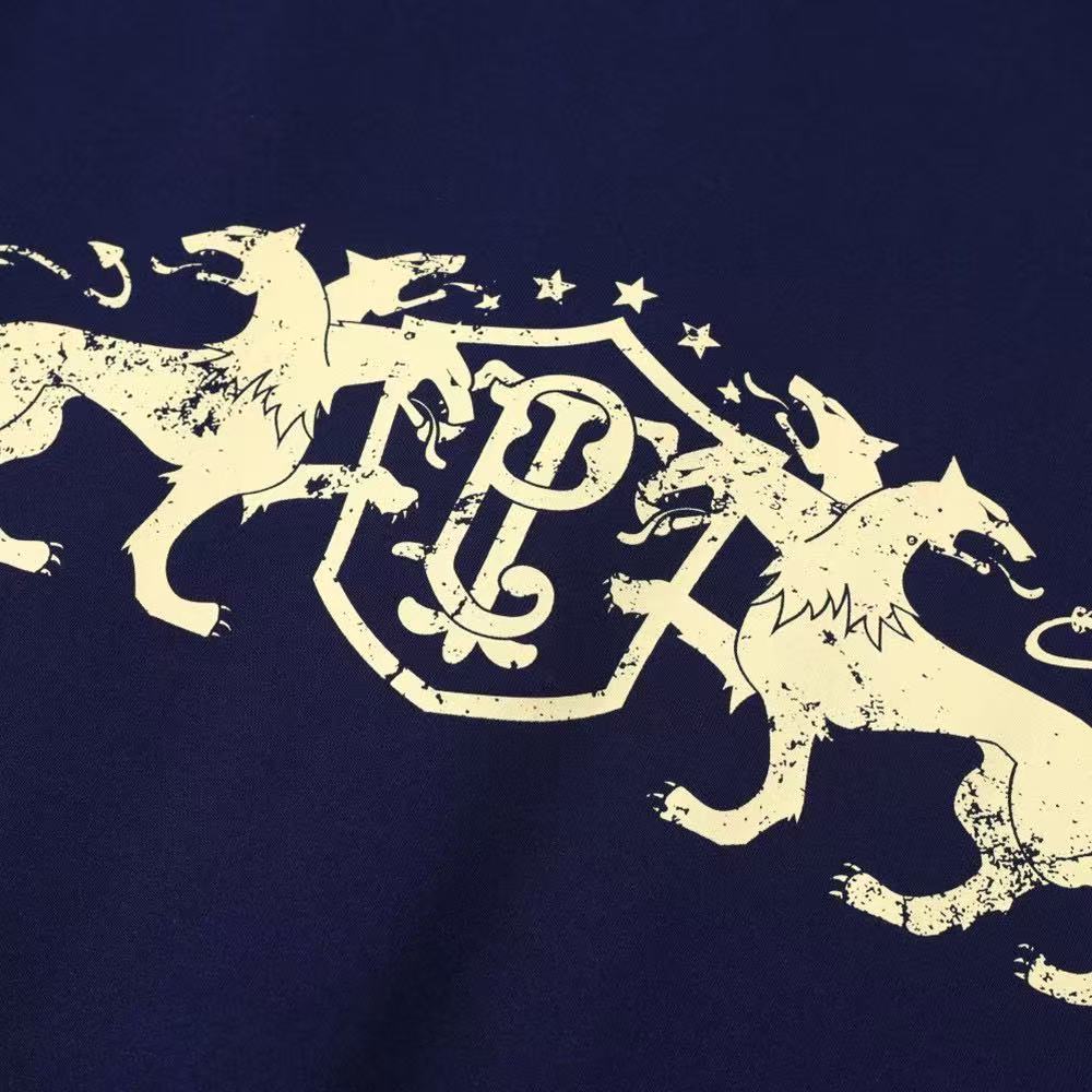 Vintage Crest Logo Splatter Paint Full Zip Hoodie