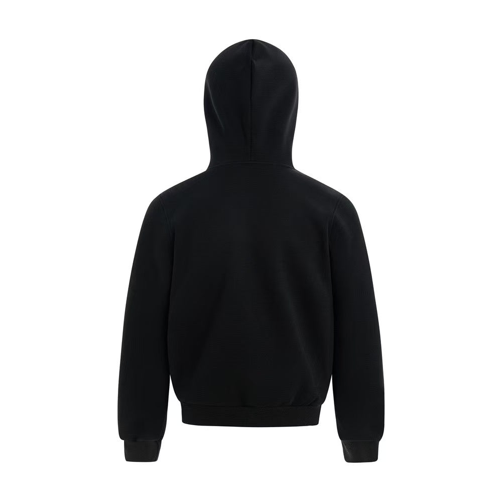 Cropped Bold Block Letter Slogan Pullover Hoodie
