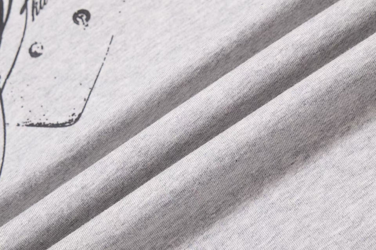 Barbed Wire Star Graphic Long Sleeve Polo Shirt