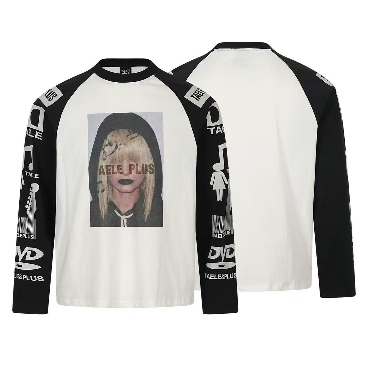 Graphic Portrait Raglan Long Sleeve