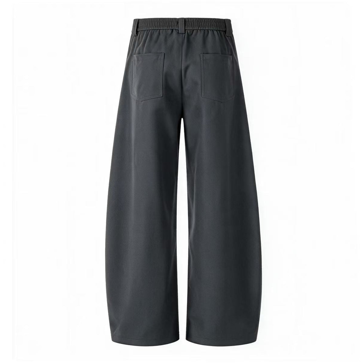Lace-Up Knot Graphic Print Wide-Leg Suit Pants