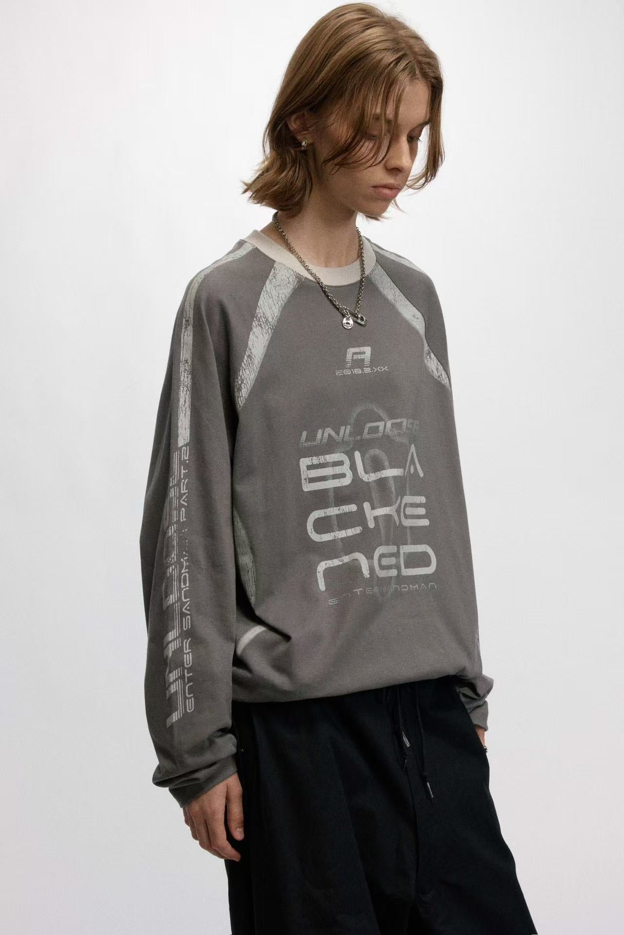 Retro Printed Long Sleeve