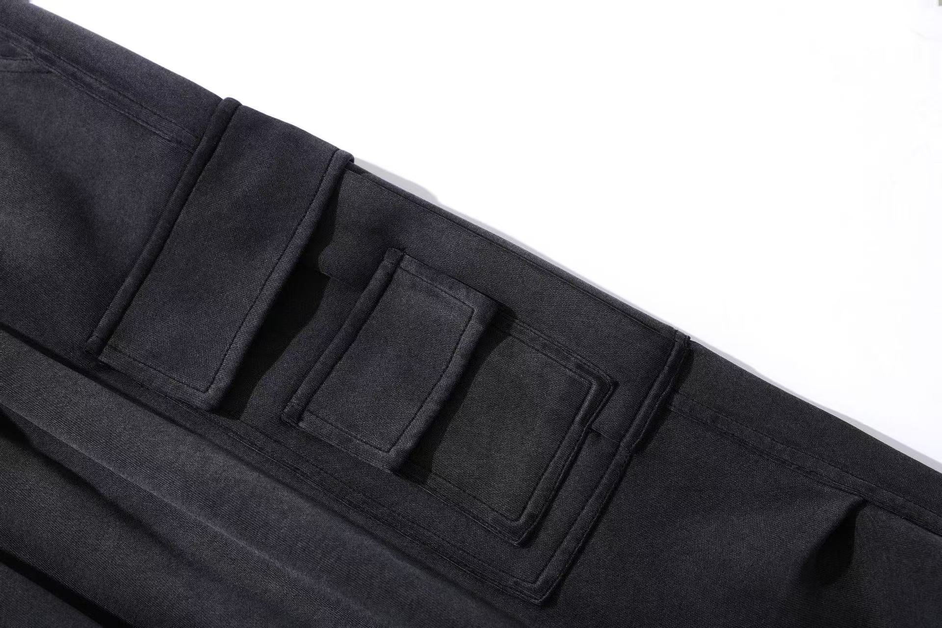 Wide-Leg Cargo Knee-Length Shorts