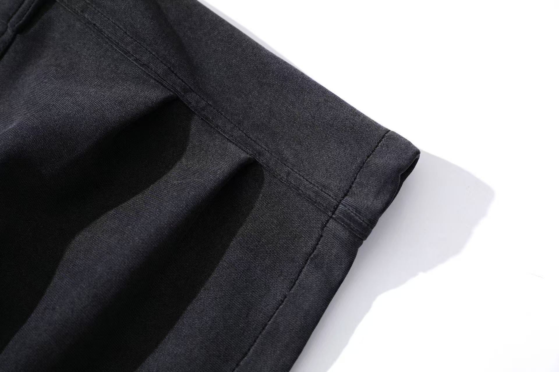 Wide-Leg Cargo Knee-Length Shorts