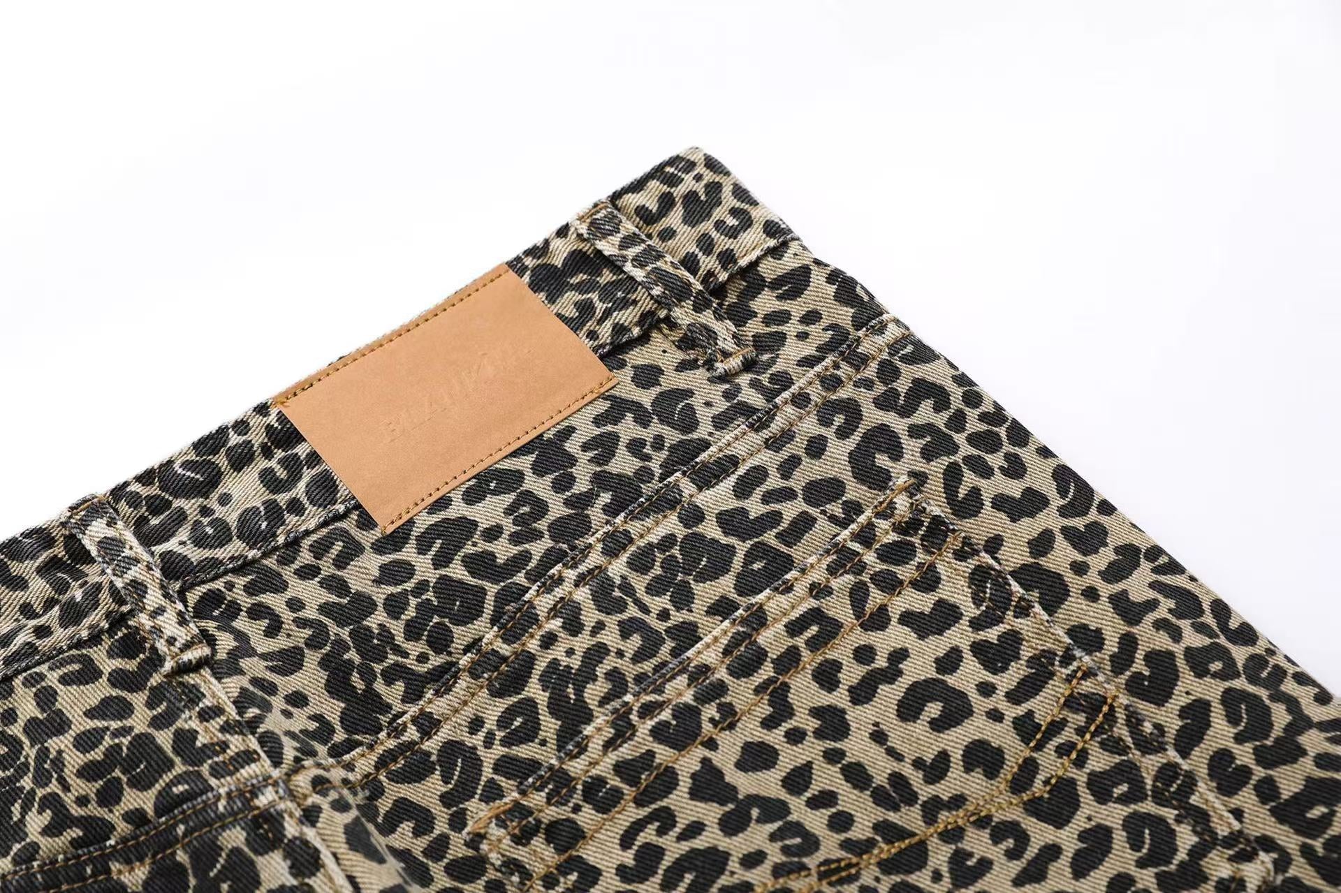 Leopard Print Jeans