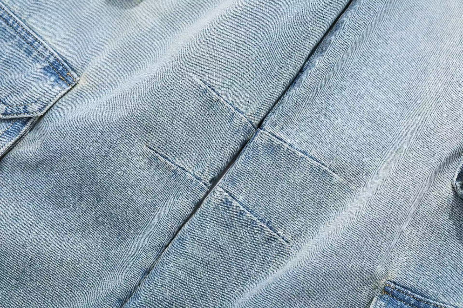 Multi-Pocket Wide-Leg Jeans