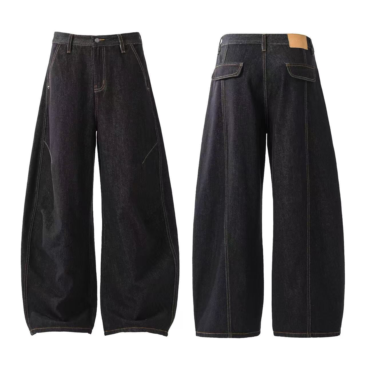 Wide-Leg Baggy Jeans