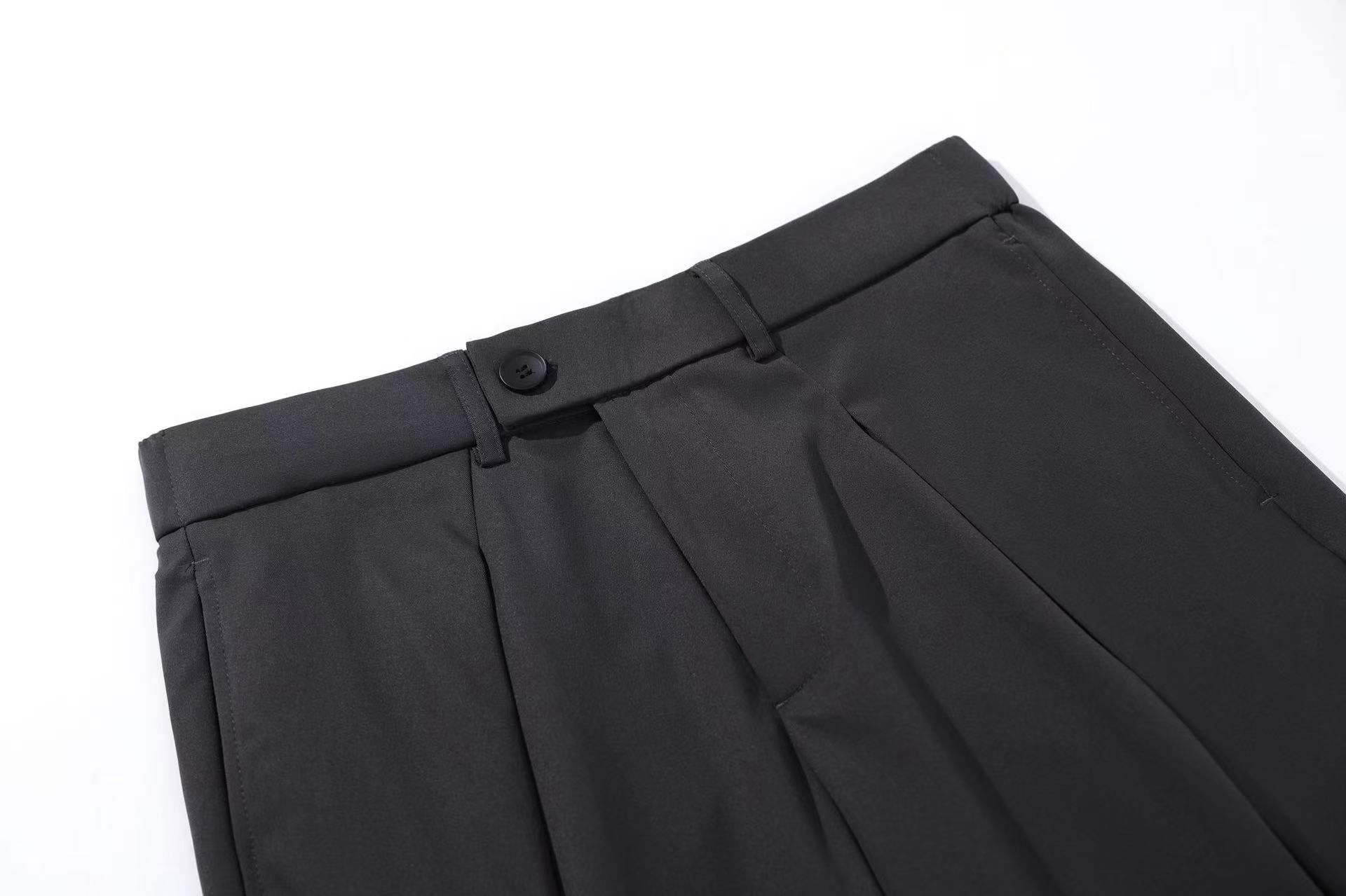 Wide-Leg Suit Pants