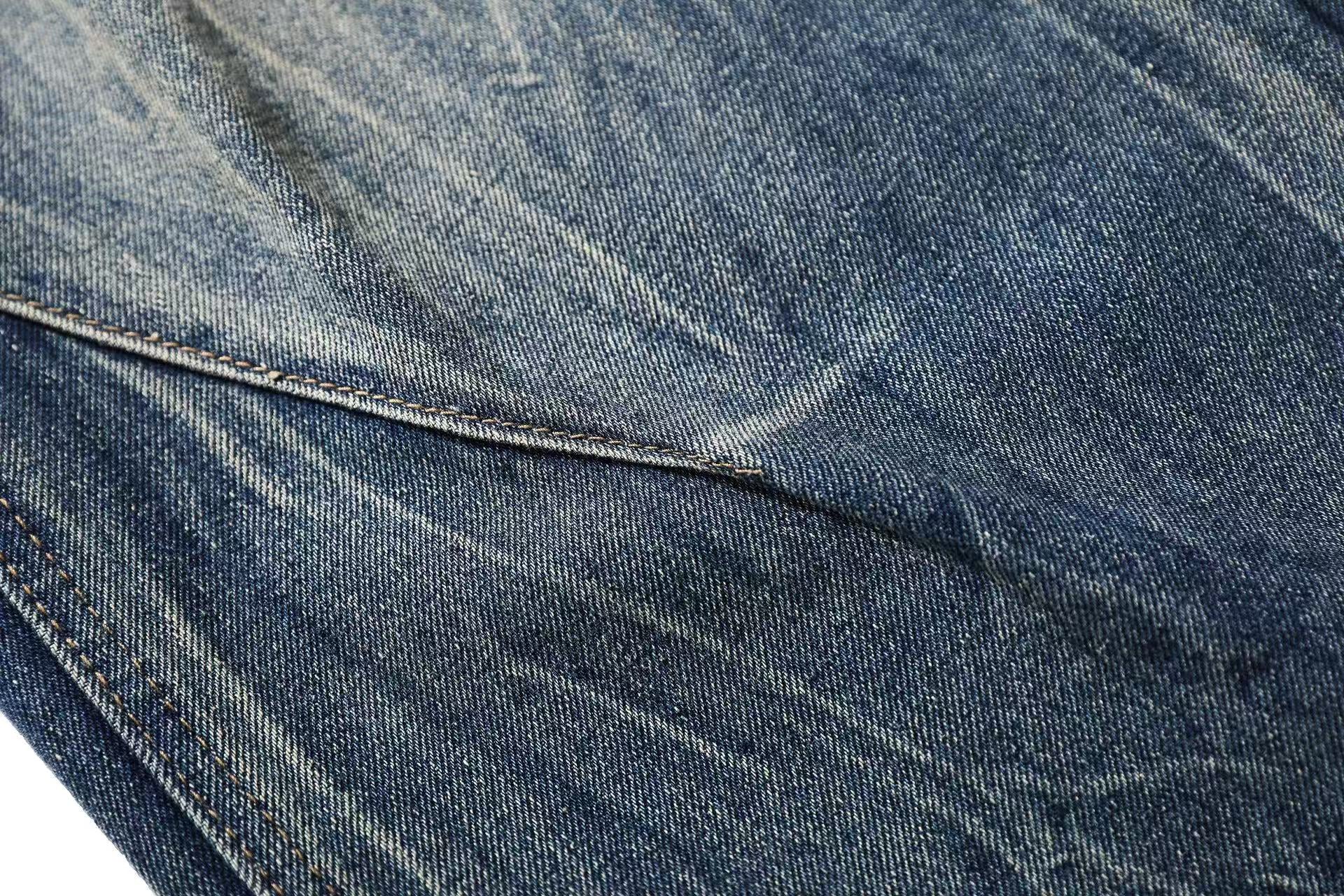 Washed Straight-Leg Jeans
