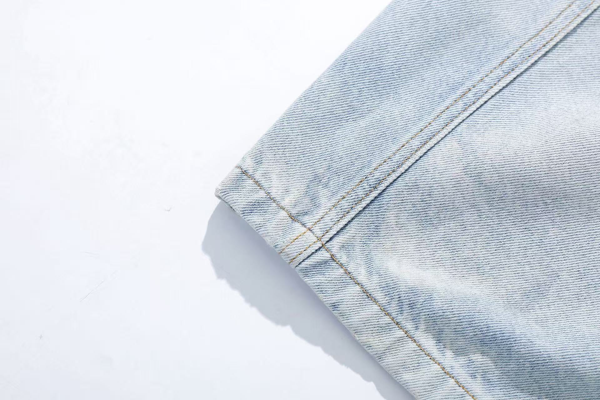 Washed Wide-Leg Baggy Jeans
