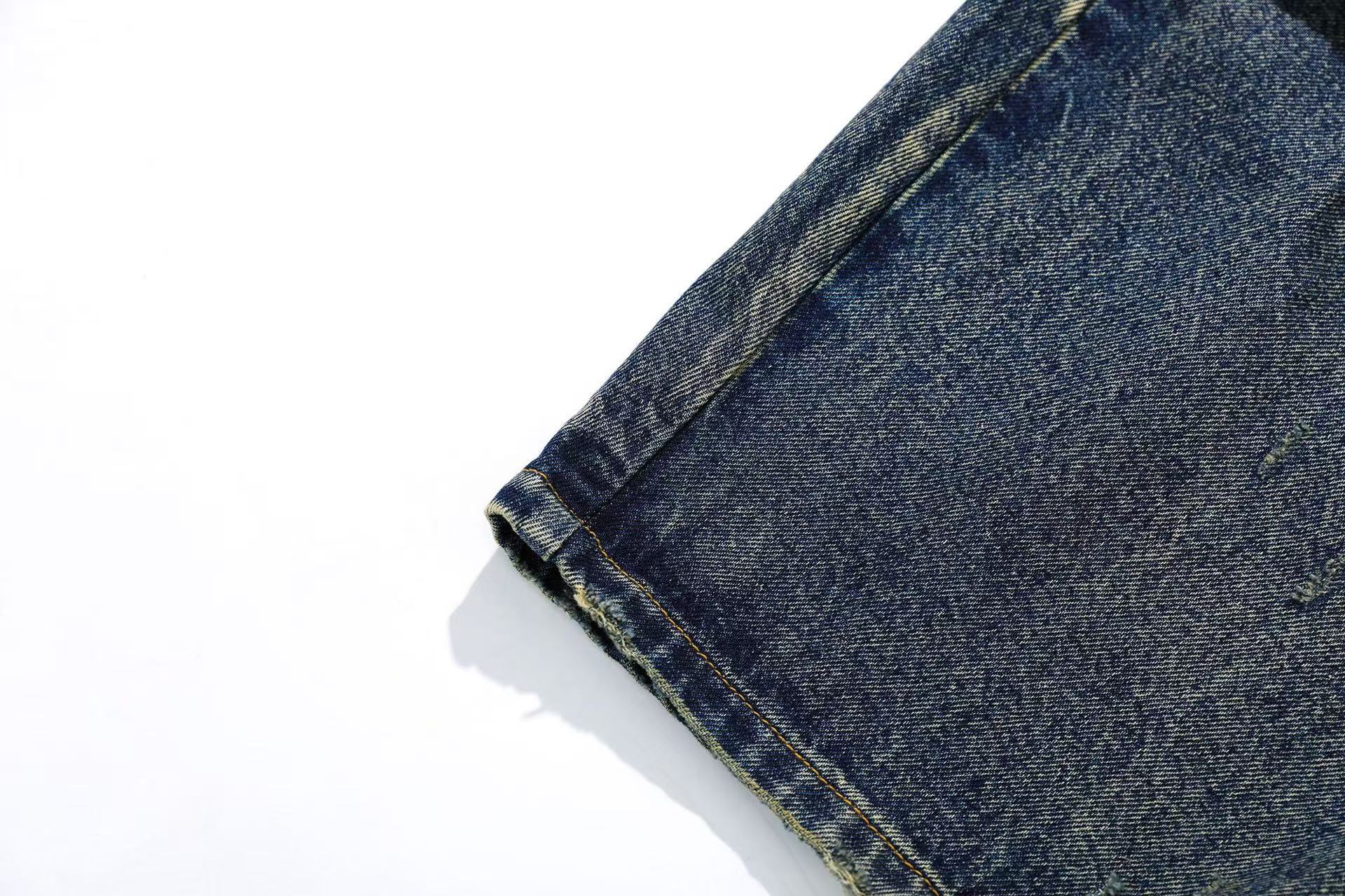 Distressed Wide-Leg Scythe Jeans