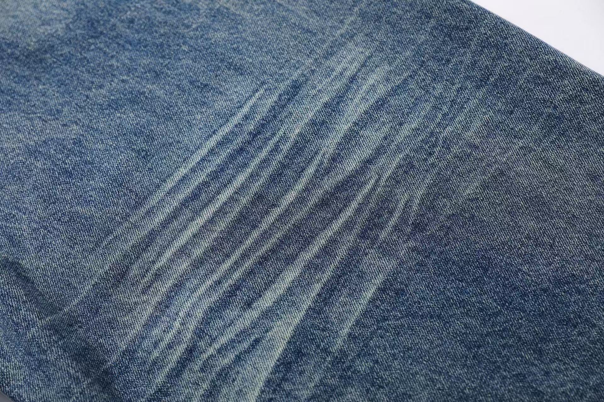 Washed Straight-Leg Jeans