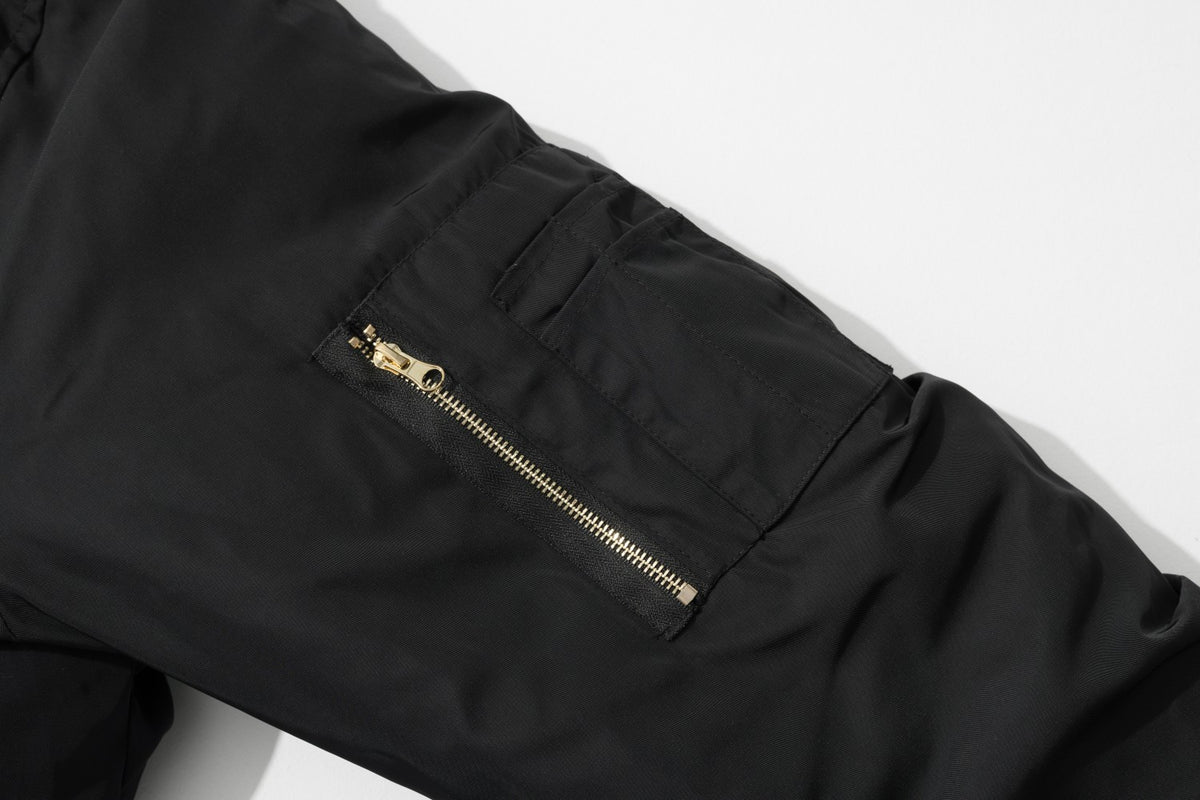 Streetwear Military Decor Bomber Jacket
