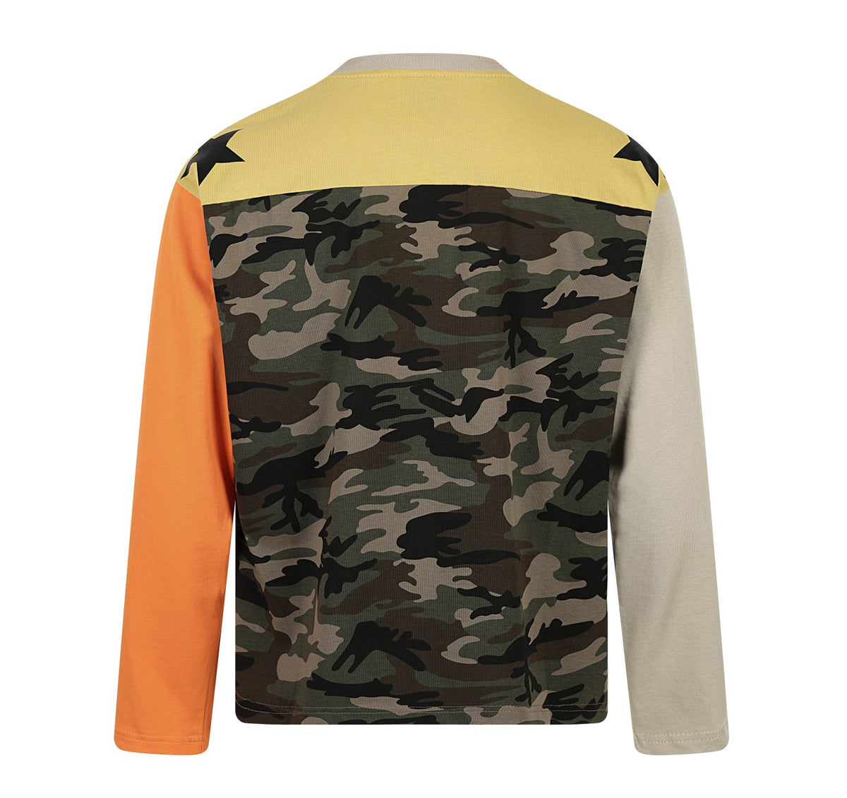 Vintage 07 Number Color Block Camo Long Sleeve