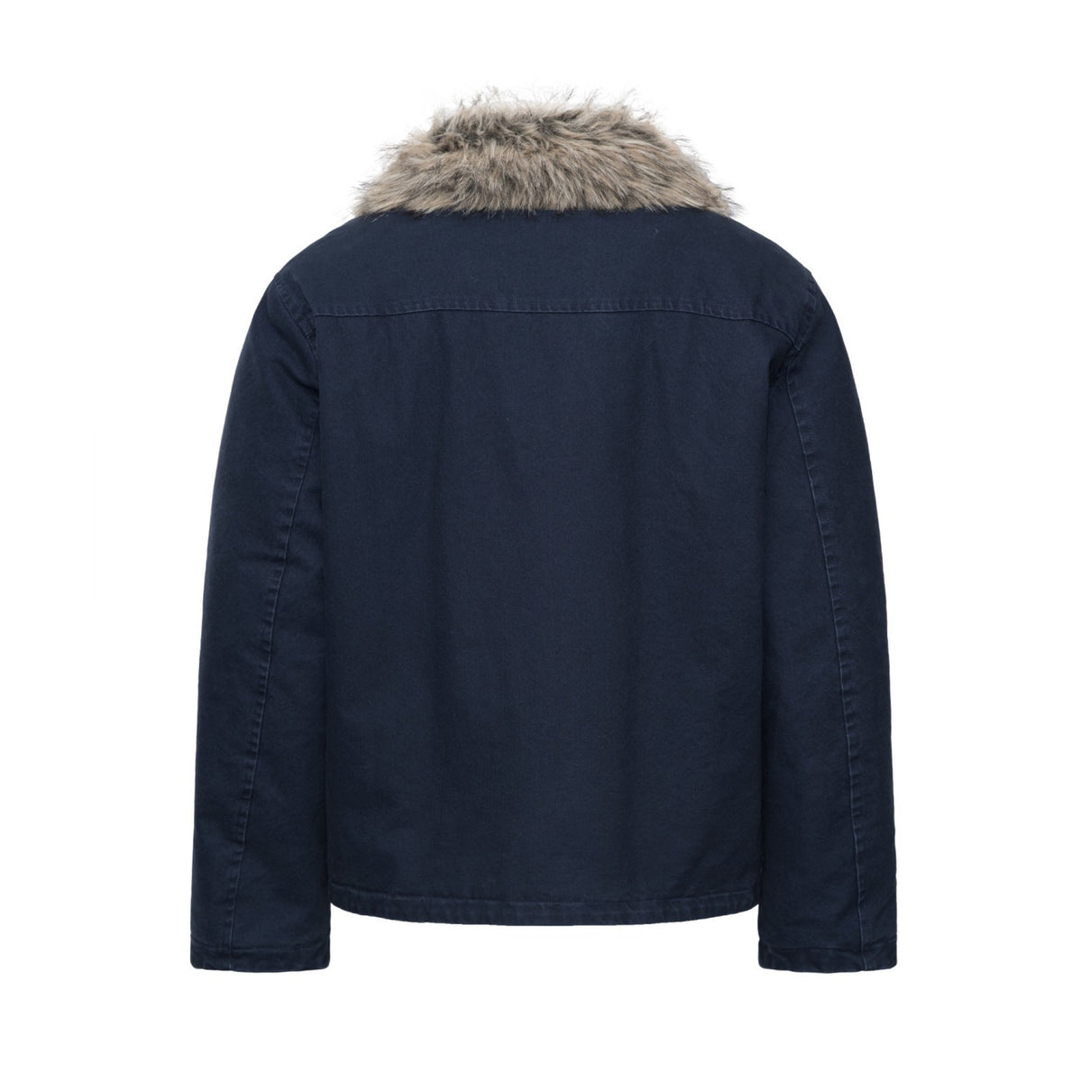 Faux Fur Collar Toggle Buckle Parka