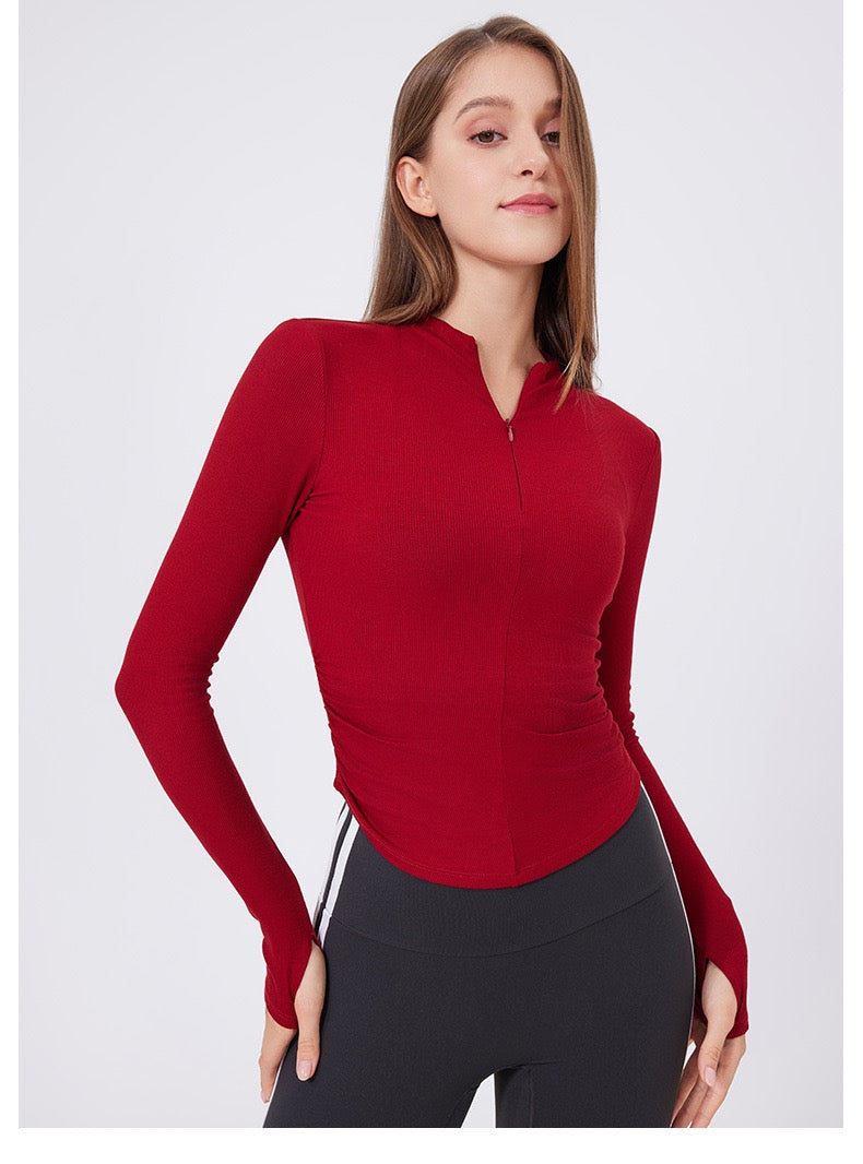 Half-Zip Workout Top