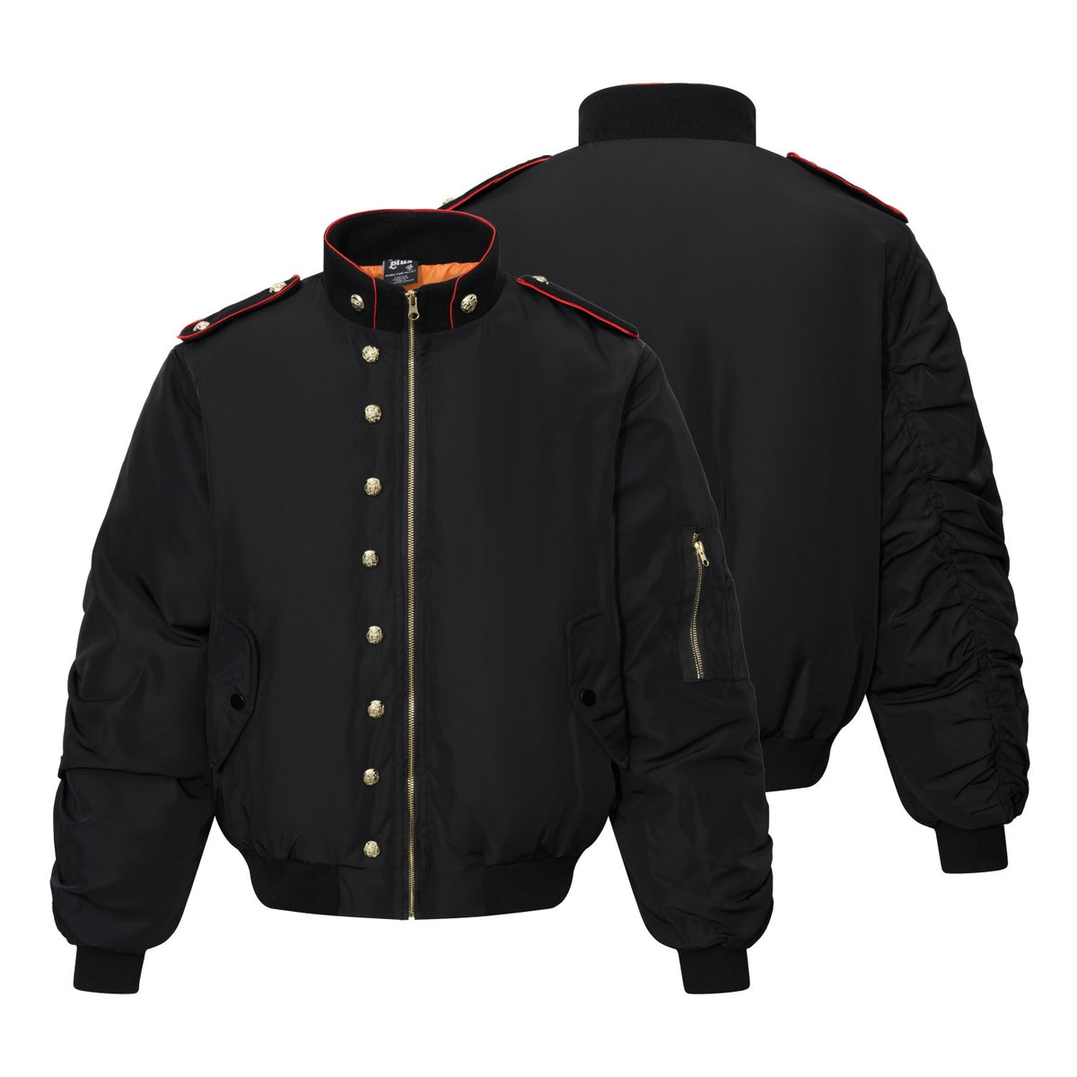 Streetwear Military Decor Bomber Jacket