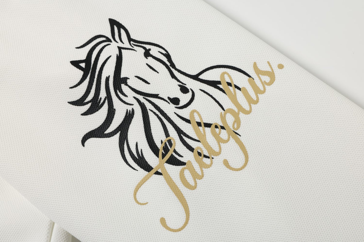 Embroidered Crest Logo Long Sleeve Polo Sweatshirt