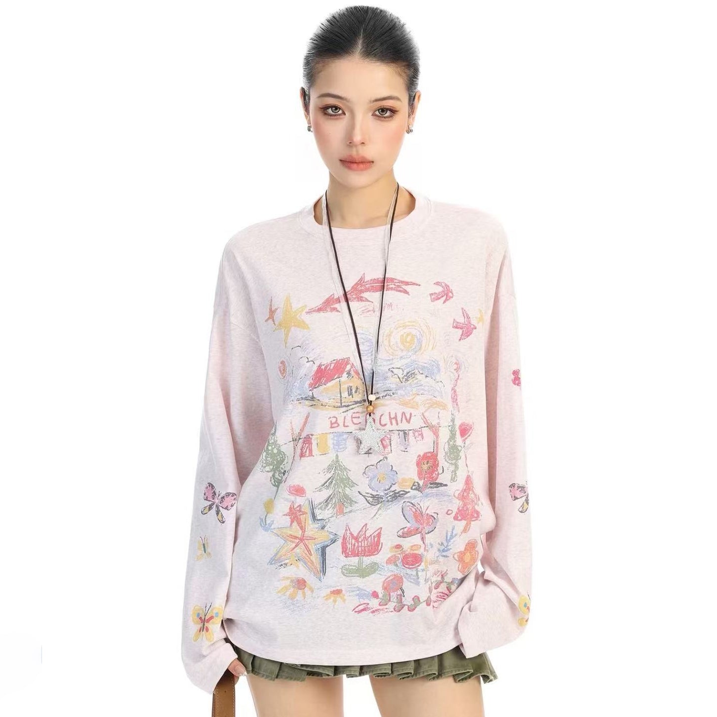 Streetwear Print Long Sleeve